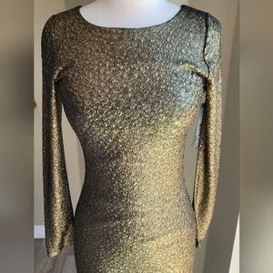 Alice & Olivia Gold Dress Size Small, Cocktail dress! Super Sexy!